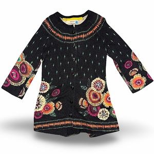 Anthropologie Sparrow Floral Appliqué Cardigan